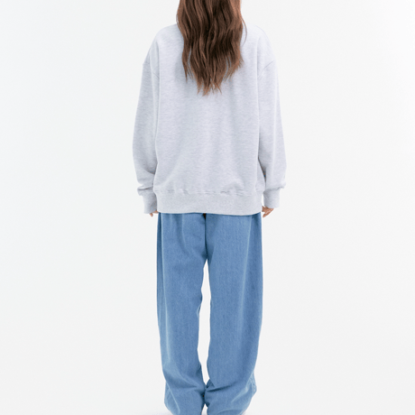 『VETEZE』 　スタジオチェックスウェット (Light Grey)