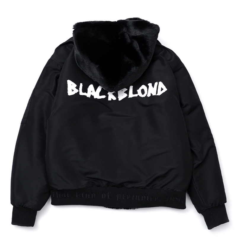 Blackblond Reversible Fur Hood Jacket (Black) |