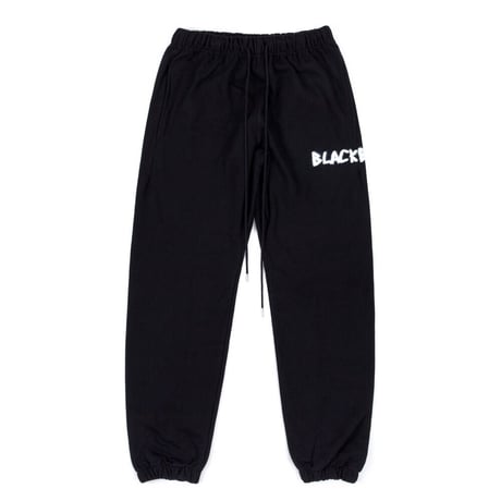 『BLACKBLOND』 　グラフィティーサイドロゴスウェットパンツ (Black)