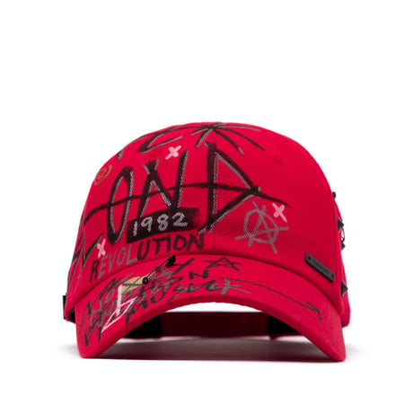 『BLACKBLOND』  プレートロゴモンスターキャップ  (Red)