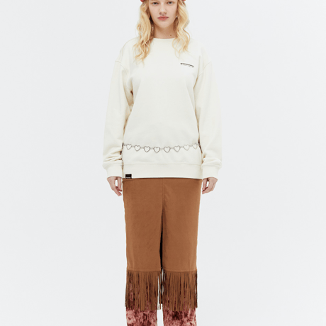 『grooverhyme』 　NYC ロケーションスウェット (Ivory)