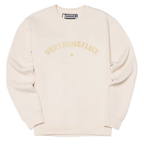 Verynineflux SUNSET CURLY CREWNECK (Burgundy / Beige)