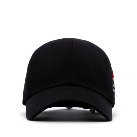 『BLACKBLOND』  　スローガンサイドロゴキャップ (Black)