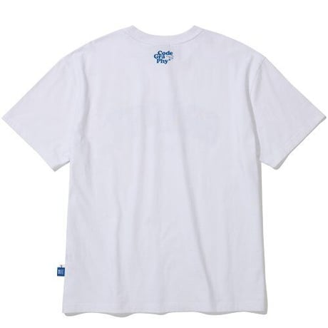 『Code:graphy』 　フラワーロゴ Tシャツ (White)