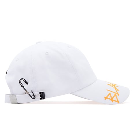 『BLACKBLOND』  プレートシグネチャーロゴキャップ (White)