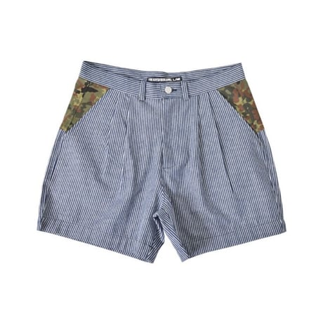 『FREAKISH BUILDING』  ルーベイタックショートパンツ (Navy)