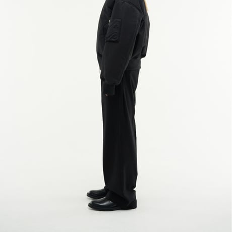 『HIFIFNK』  alden wool trousers pants (Black)