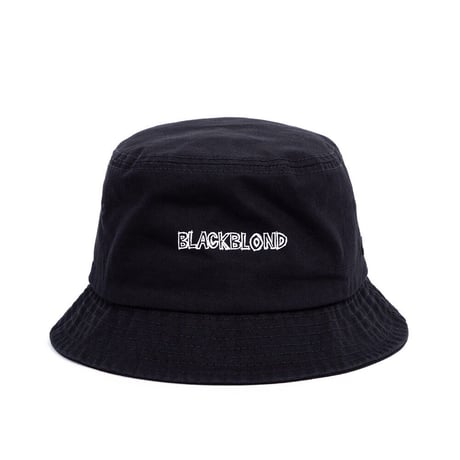 『BLACKBLOND』  ボーダーグラフィティーバケットハット (Black)