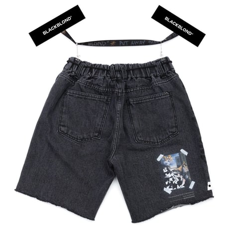 『BLACKBLOND』  イノセントデニムショートパンツ (Black)