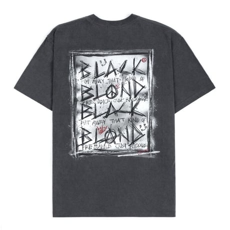 『BLACKBLOND』　ディスオーダーピグメント Tシャツ (Charcoal)