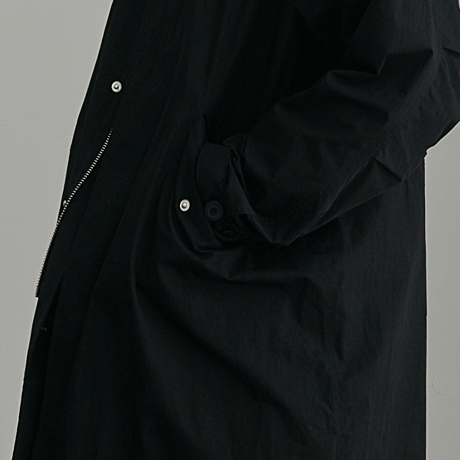 『 BY:L 』 　フィッシュテール ーバーコート  (Black)