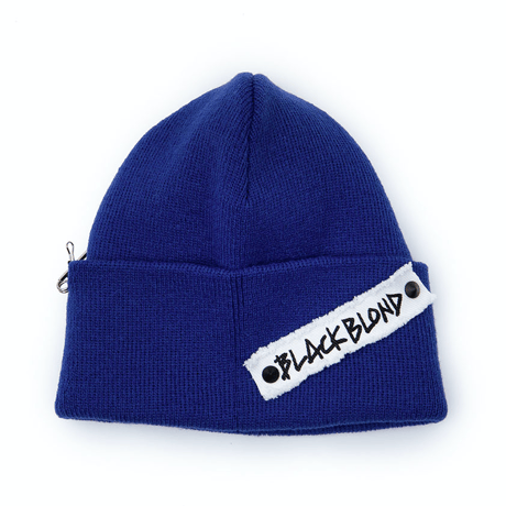 『BLACKBLOND』   Side Patch Long Beanie