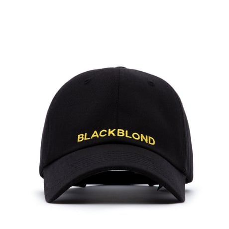 『BLACKBLOND』  　オリジナルロゴキャップ (Black/Yellow)