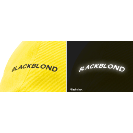 『BLACKBLOND』 　レフレクションロゴキャップ (Yellow)