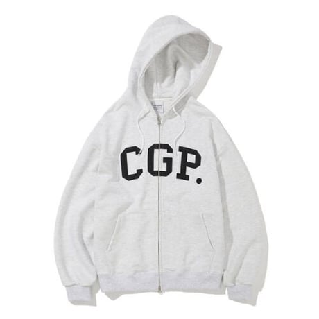 『Code:graphy』 　アーチロゴジップアップパーカー (Melange Grey)