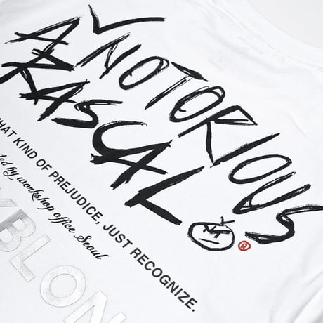 『BLACKBLOND』　rascal t-shirt (White)