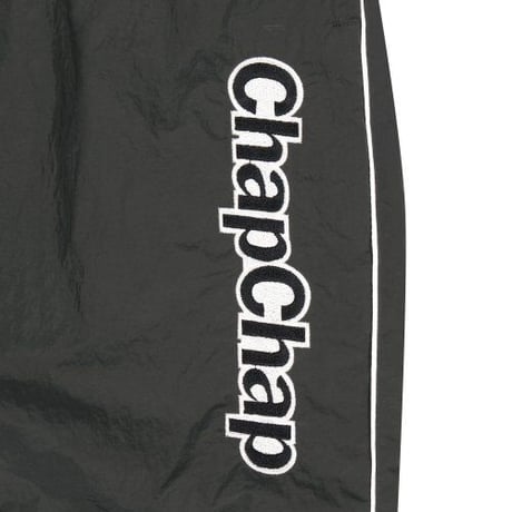 『CHAP CHAP』 　トルネードロゴナイロンパンツ (Black)