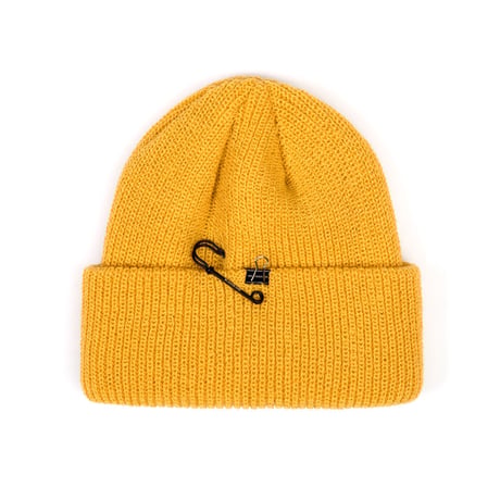 『BLACKBLOND』    シグネチャーカスタムロングニット帽 (Black,Blue,White,Mustard,Dark Beige)