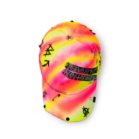 『BLACKBLOND』  サイドロゴロリポップグラフィティキャップ (Pink/Neon)