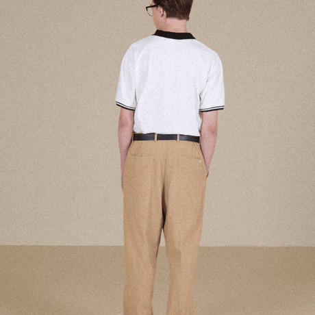 『VETEZE』 　オールドアイビークラシックカラーハーフ Tシャツ  (White)