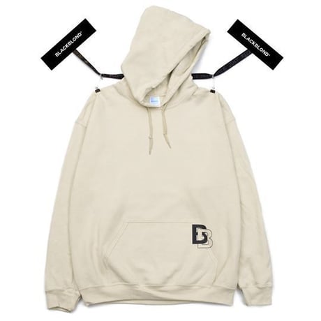 『BLACKBLOND』ダブル B ロゴパーカー (Sand)