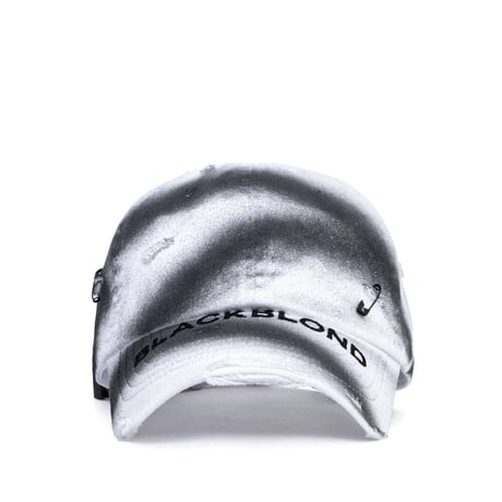 『BLACKBLOND』   Ripped Sprayed Custom Covered Logo Cap (Black,Blue,Red,White)