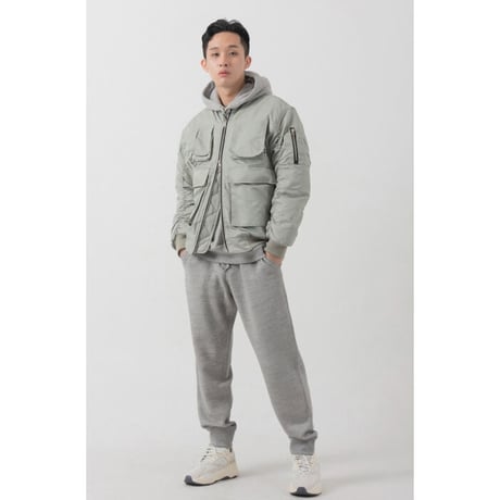 『 BY:L 』 　マルチポケットオーバーサイズMA-1  (Grey)