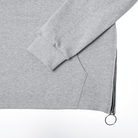 『LOUPS BLANCS』  サイドジッパーフード (Grey)