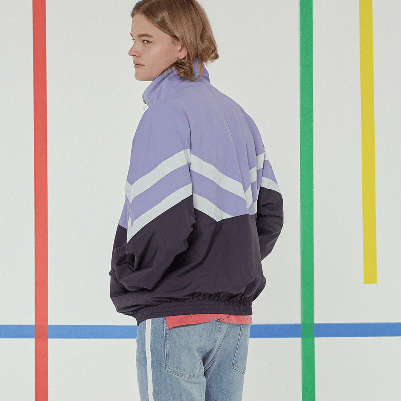 ヴェトモン 18AW ロゴテープカラーブロックトラックジャケット Motivestreet』 ニューレトロカラーブロックトラックジャケット