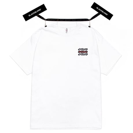 『BLACKBLOND』 グラフィティーロゴショートスリーブ Tシャツ (White)