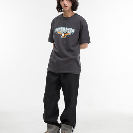 『SK8ER ROCK』 　parasuit short sleeve tee (Charcoal)