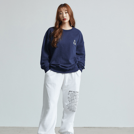 『CORUNU』  3シグネチャーロゴスウェット (Navy)