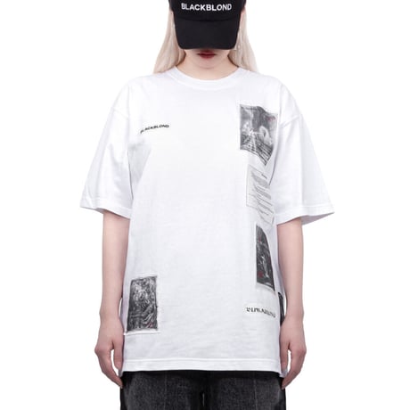 『BLACKBLOND』　ルネサンスパッチTシャツ (White)
