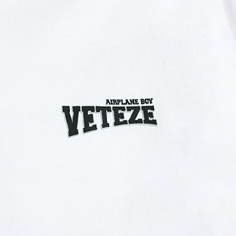 『VETEZE』 　エアプレーンロングスリーブTシャツ (White)