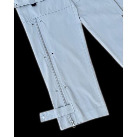 『DRUG PRODUCT 』 　サイドジッパーナイロンベルトパンツ (Gray)
