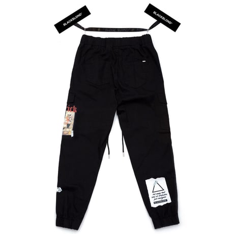『BLACKBLOND』 　マーベリックカーゴジョガーパンツ (Black)