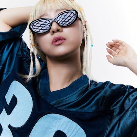 『CHAP CHAP』 　チャップツリー パームフットボール Tシャツ(Navy)