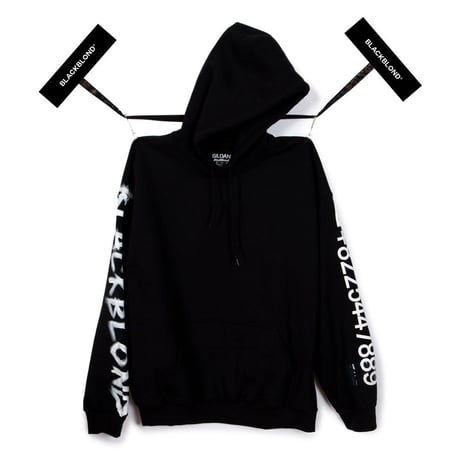 Blackblond BBD Graffiti Number Hoodie (Black)