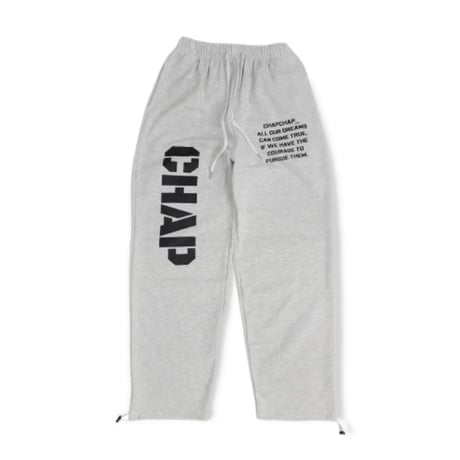『CHAP CHAP』 　アーミーチャップスウェットパンツ (White Melange)