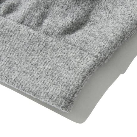 『Code:graphy』 　big collar color block knit half zip-up (Grey)