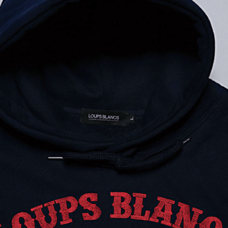 『LOUPS BLANCS』Embroidery SEOUL Hoodie (Black)