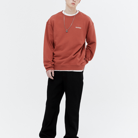 『grooverhyme』 　NYC ロケーションスウェット (Brick)