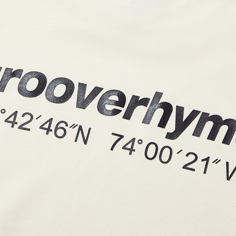 『grooverhyme』 　NYC ロケーションスウェット (Ivory)