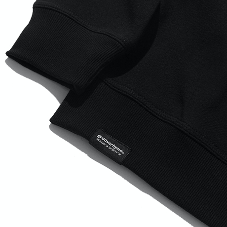 『grooverhyme』 　ベーシックロゴスウェットシャツ (Black)