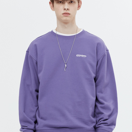 『grooverhyme』 　NYC ロケーションスウェット (Purple)