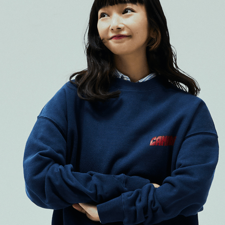『CANERA』　シンボルスウェットシャツ (Navy)