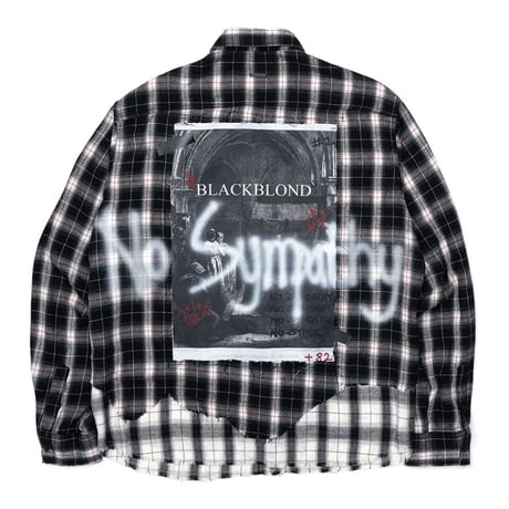 『BLACKBLOND』　No Sympathy Layered Check Shirt (Black)