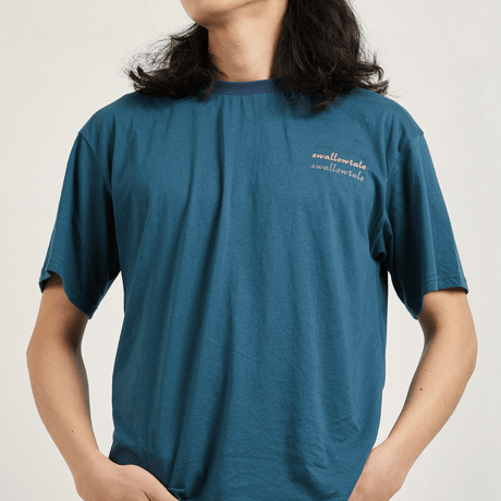 『Swallowtale』 ディープ Tシャツ (Cyan)