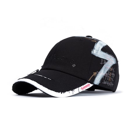 『BLACKBLOND』Solid Oxford 7 Sins Graffiti Cap
