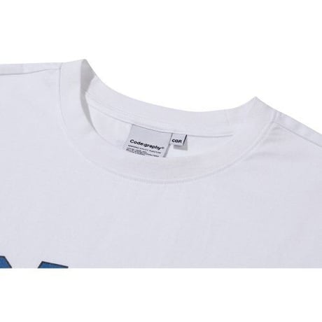 『Code:graphy』 　フラワーロゴ Tシャツ (White)